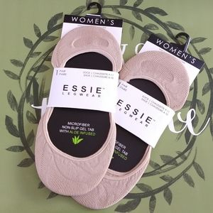 Essie Liner Socks-2 pair (Khaki/Nude/Tan)